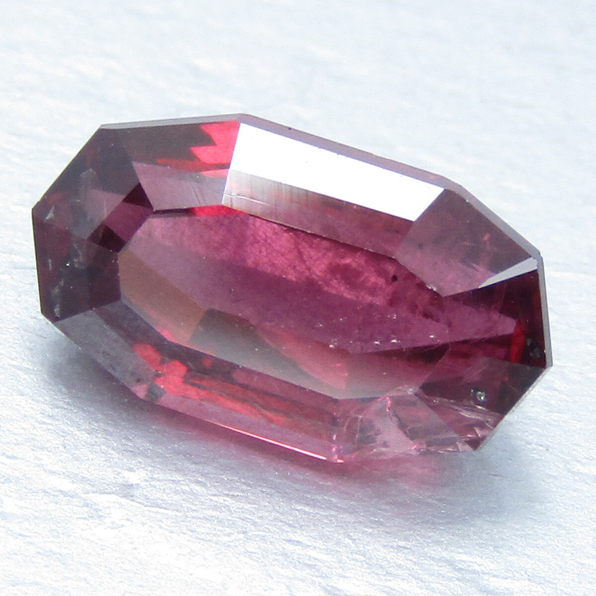3.07Cts Nice Looking Natural Rhodolite Garnet Long Cushion Custom Cut Gemstone