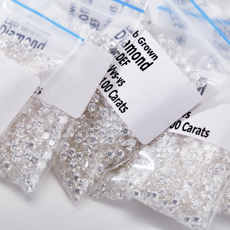 Lab Grown Diamond 0.1-5CT Without IGI Certificate HPHT CVD DEFG VVS-SI Diamonds