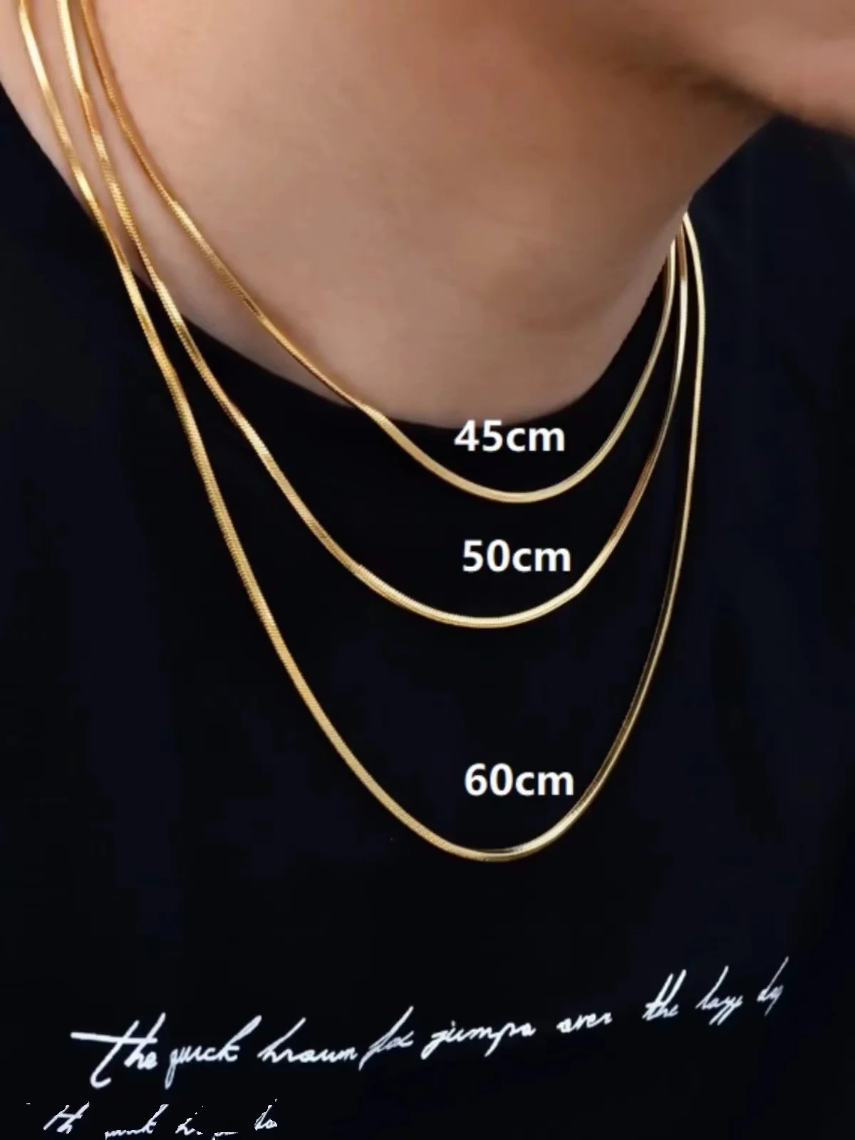 Simple Gold Color Stainless Steel Chain Necklace For Men Hip Hop Jewelry Accesso