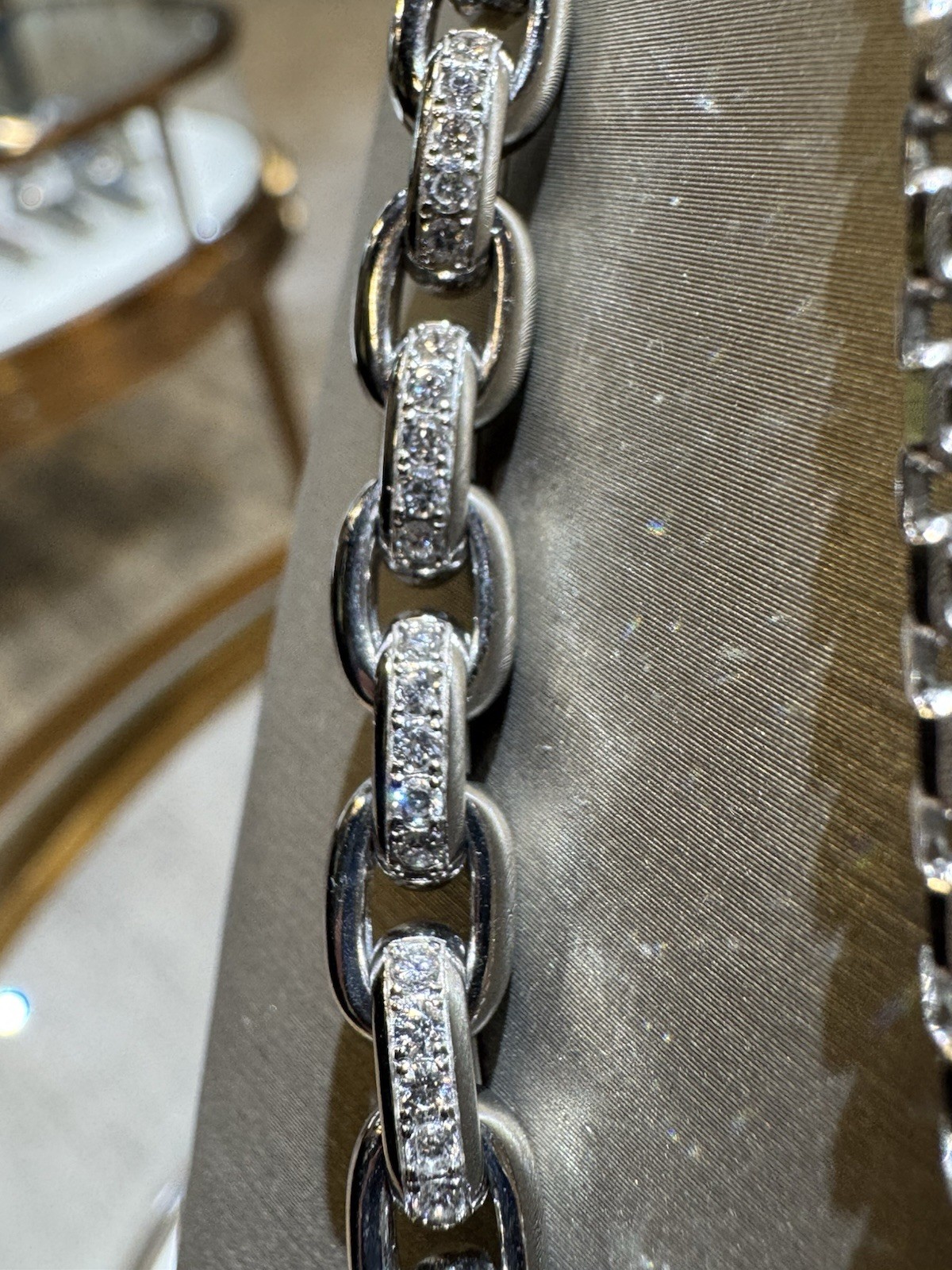 Lab Box Necklace 12.0CTW Plat