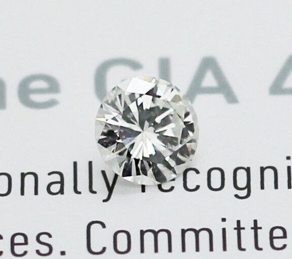 GIA Certified 0.53ct G/I1 Laser Inscribed Round Brilliant Cut Loose Diamond