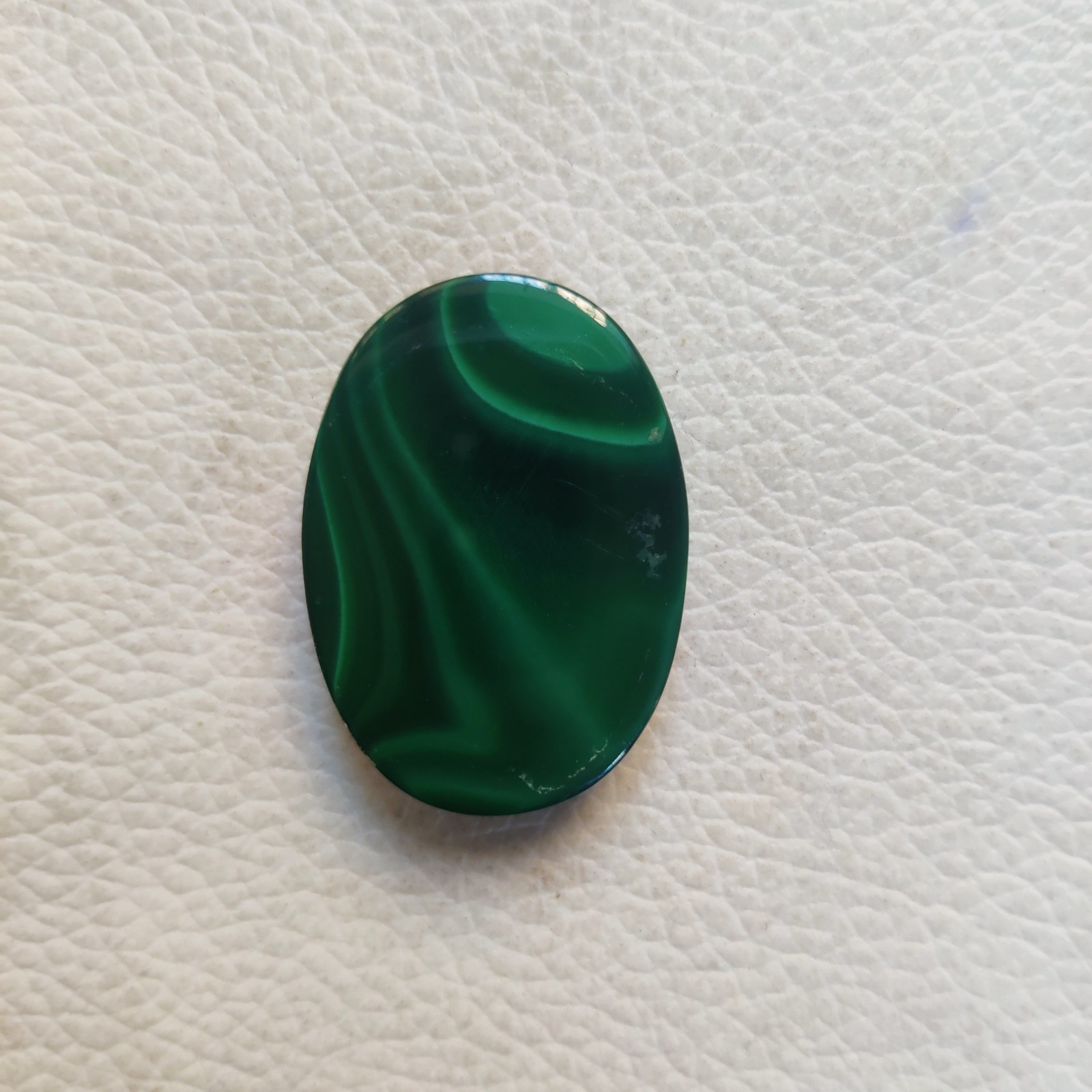 Natural Green Malachite Loose Gemstone Cabochon,Oval-50 CT,30 X 22 X 6 MM