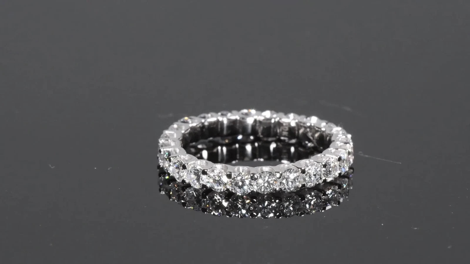 4.50 Ct Round Cut Lab Grown Diamond Wedding Ring 14K White Gold Sz 6
