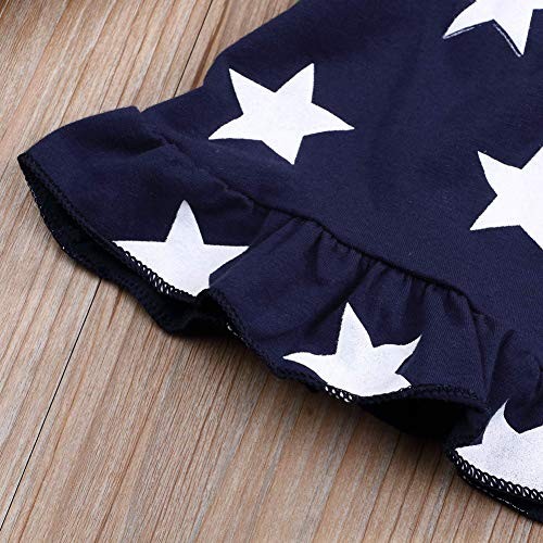 Goodplayer Toddler Kids Baby Girls 4th of July Outfit Straps 12-18 Months Red