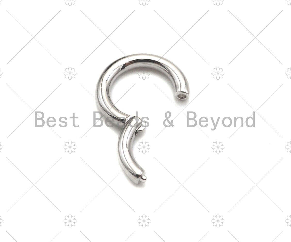 12/14mm Round Spring Clasp, Gold/Silver/Black/Rose Gold Clasp – sku#H322