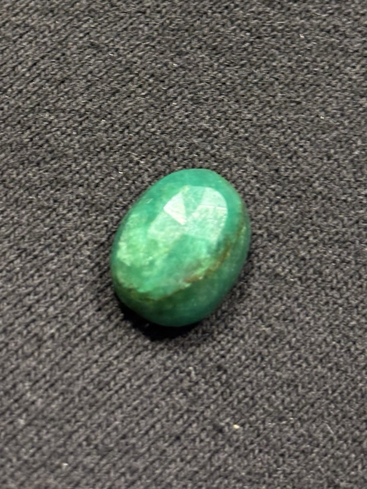 7.3ct Green Emerald / Beryl Oval Faceted Heavily Included