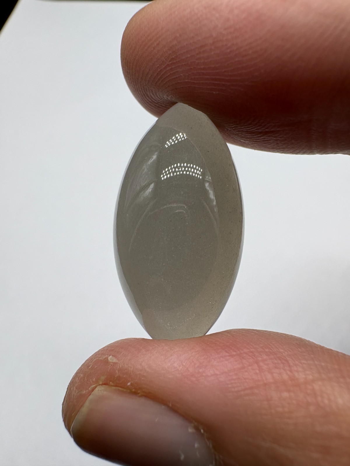 Natural Grey Moonstone Marquise Cabochon 30X15mm Loose Gemstone | 28.30 Carats