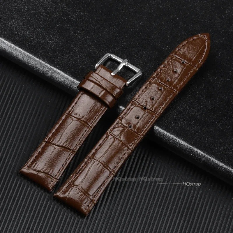 Genuine Leather Mens Watch Strap Band Brown Black 12mm 14mm 16mm 18mm 20mm 22mm