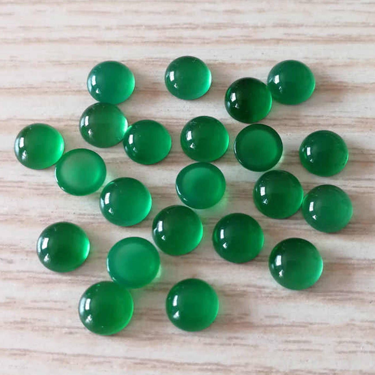 Green Onyx Round Cabochon 3mm to 25mm Wholesale Gemstone