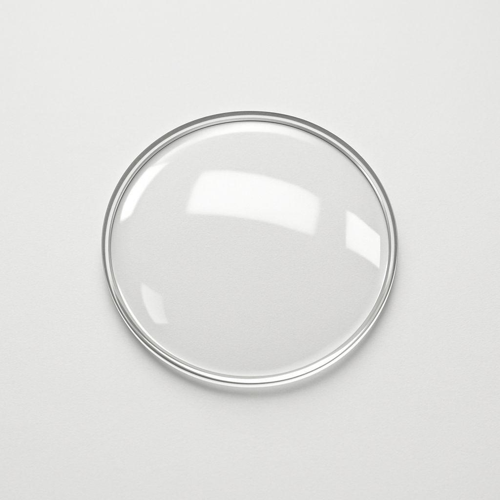 WATCH CRYSTAL PLASTIC (Acrylic) (High Dome 5.2mm Height) Sizes 26.2mm to 36.0mm