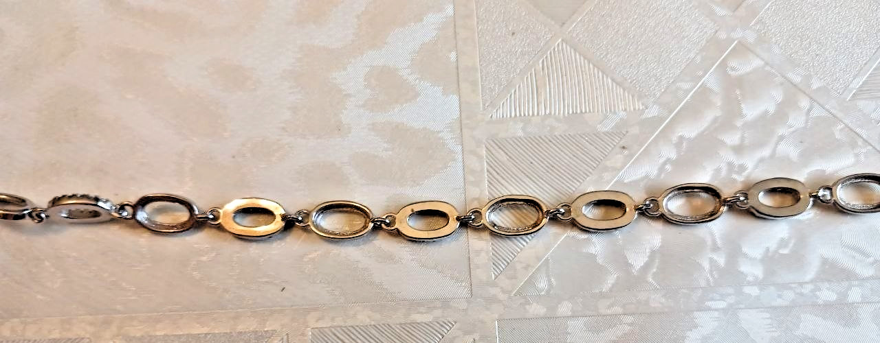 Set of 3 Women’s Silver Tone Fashion Bracelets Sparkling CZ Layering Jewelry Gif