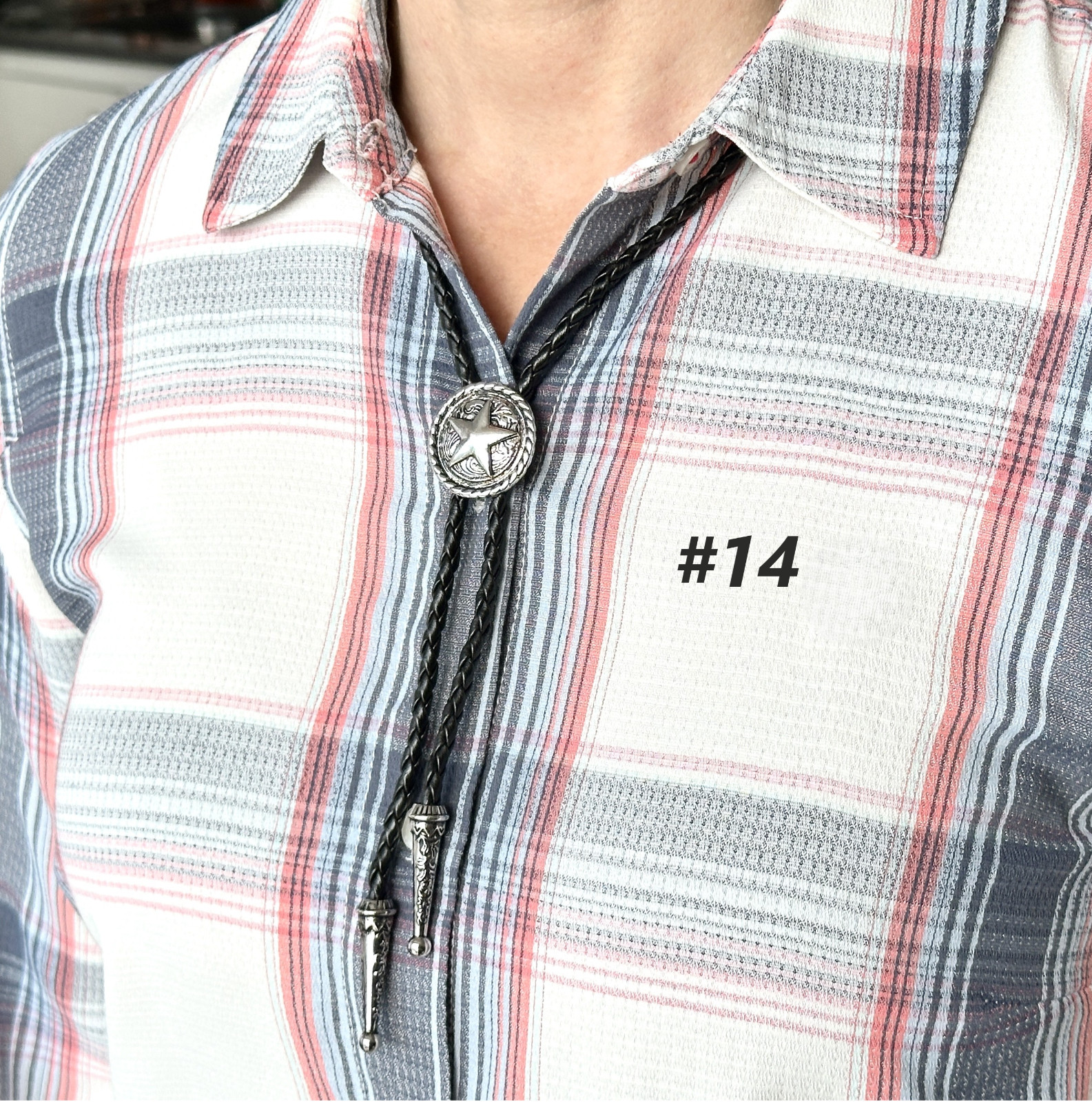 Bolo Tie Mens Wedding Necklace 38″ Leather Rope Western Cowboy Style
