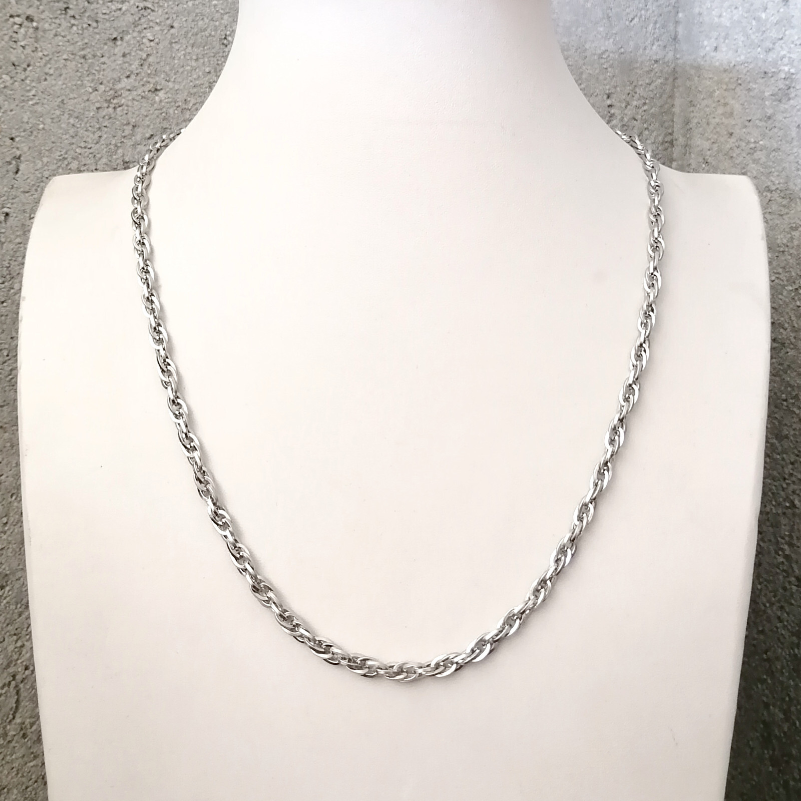 Rope traditional Men’s necklace stainless steel chain 18/20/24/30inch 5mm width