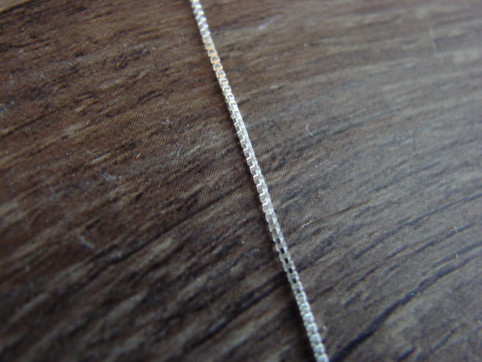 Southwestern Jewelry Sterling Silver Box Chain Necklace 16″ Long x 1 MM