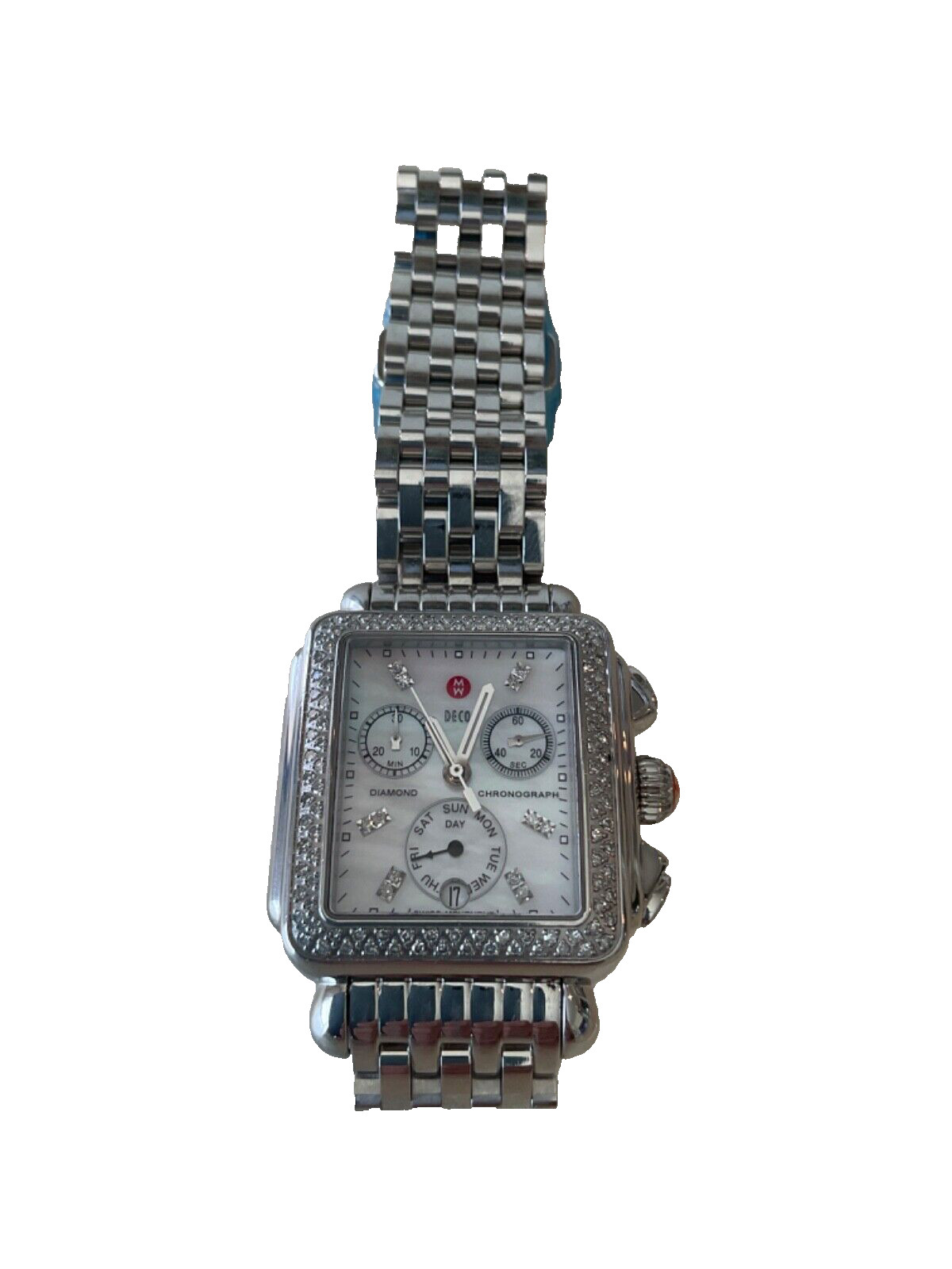 Michele Deco Diamond Signature Diamond Stainless Watch – MW06P01A1046 $2495
