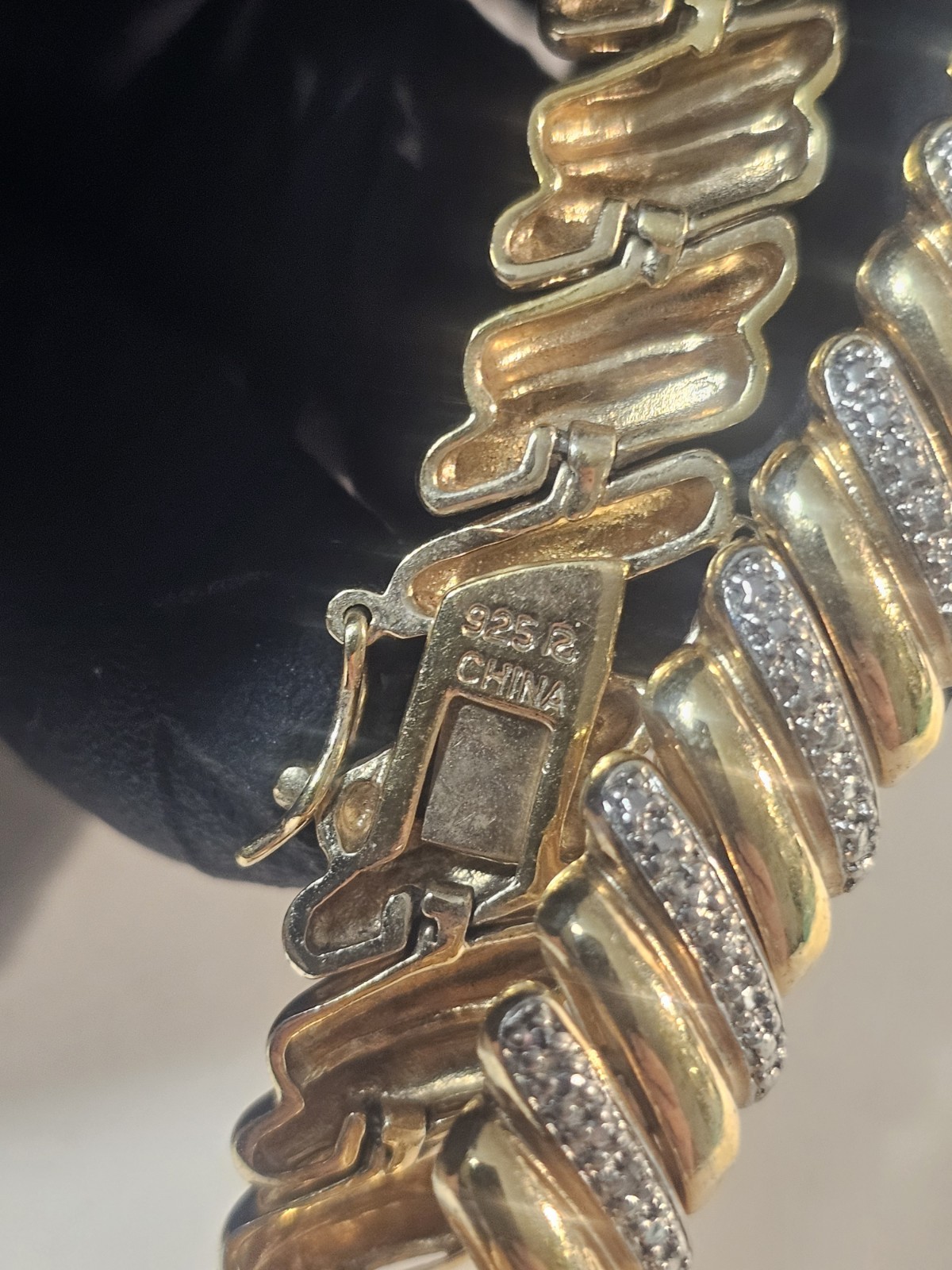 DAZZLING VERMEIL 925 STERLING TAPERED BAGUETTE CUBIC ZICORNIA TENNIS BRACELET 8″