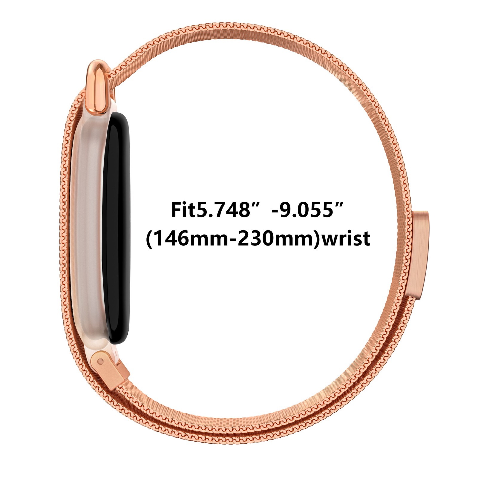 For Google Fitbit Air 2026 Stainless Steel Magnetic Band Adjustable Metal Strap
