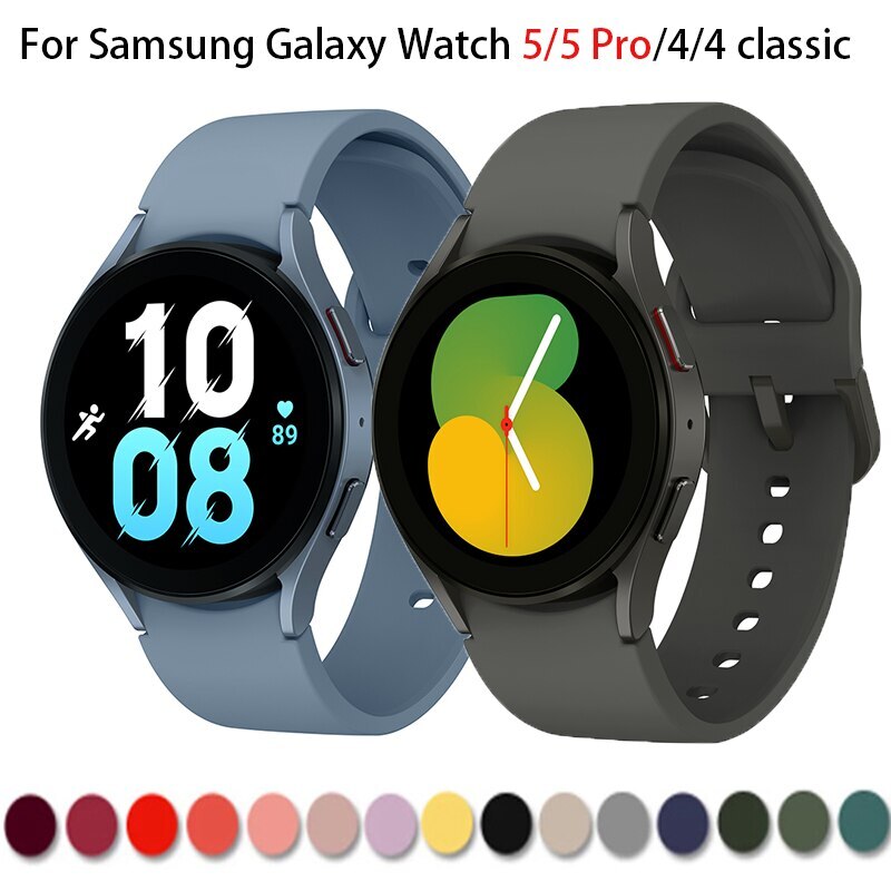 New Silicone Watch Band Strap For Samsung Galaxy Watch 4 5 6 7 40/44/43/47mm