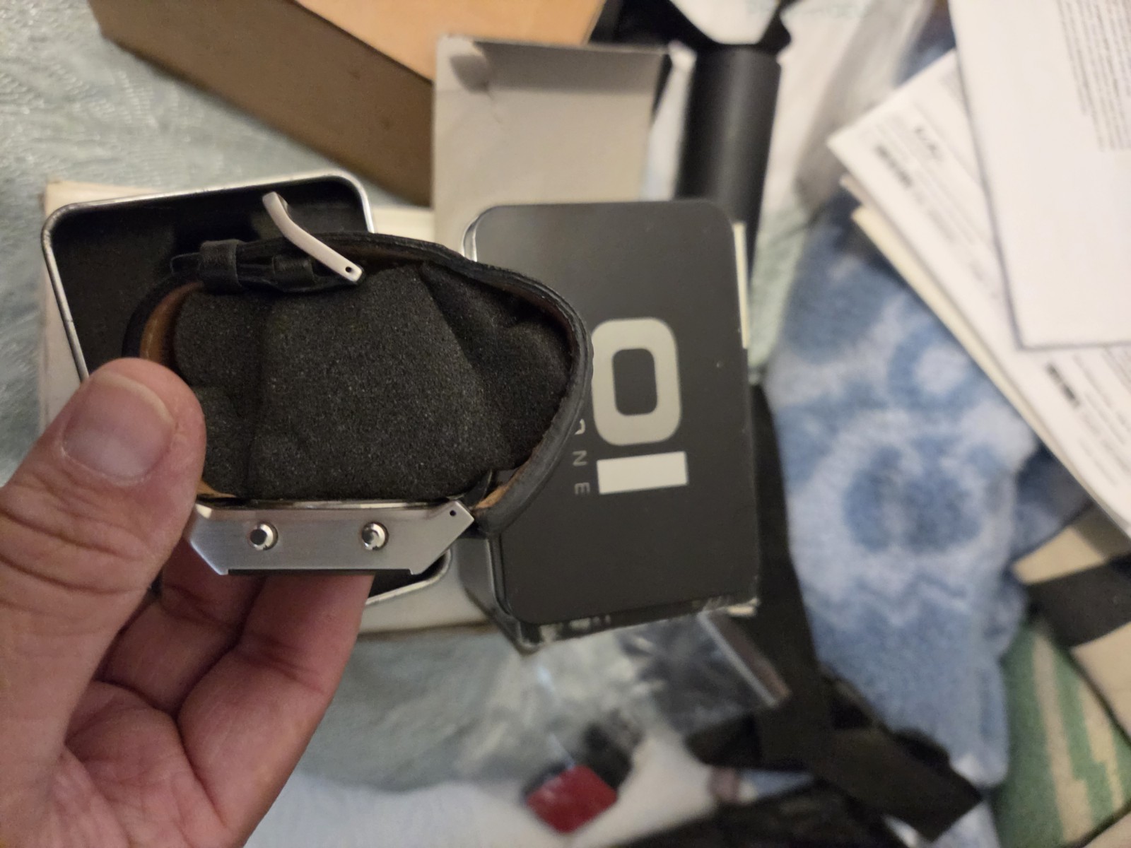 The One Binary Time 01 Digital Quartz Rectangular Watch “Kerala Trance”