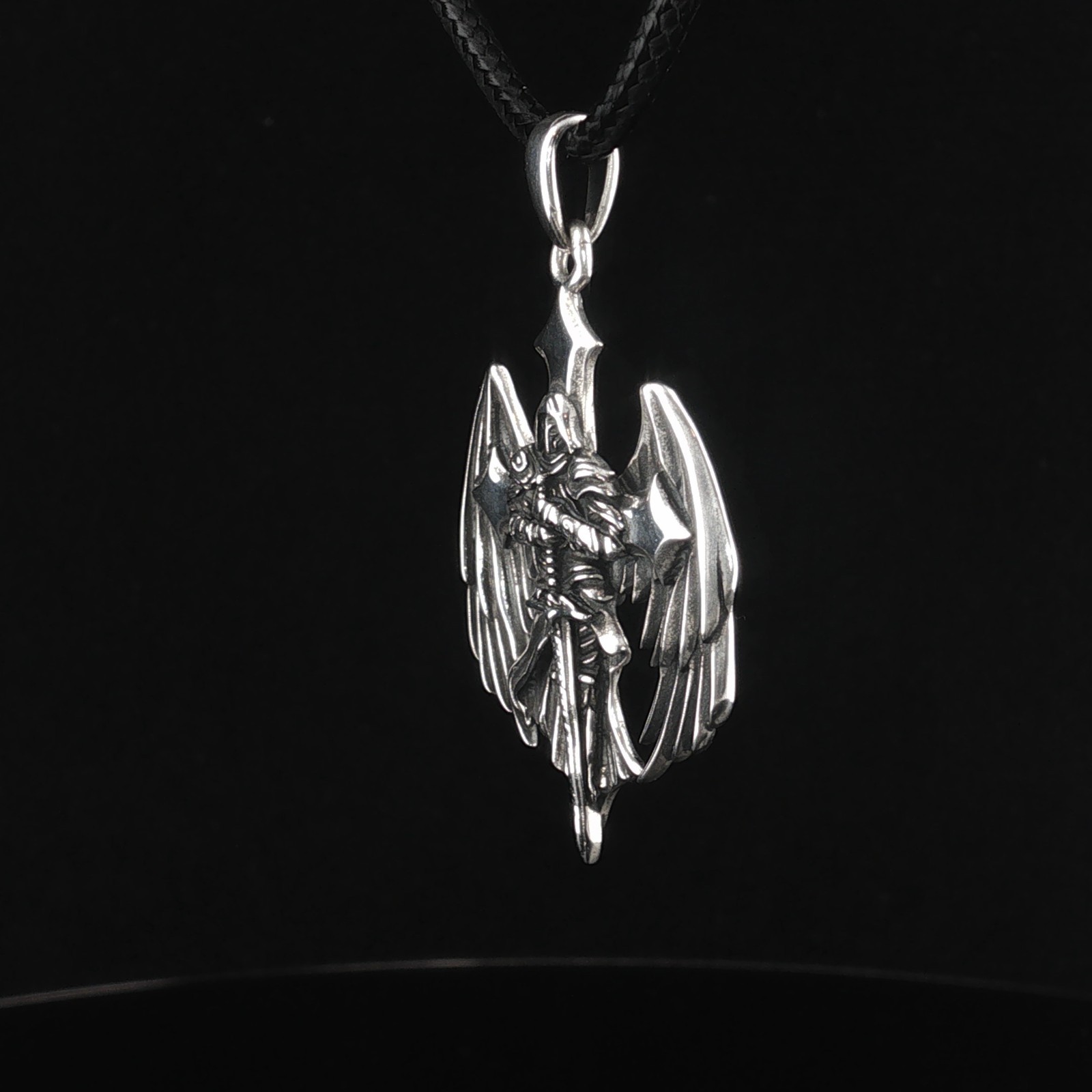 925 Sterling Silver Archangel Saint Michael the Warrior Necklace