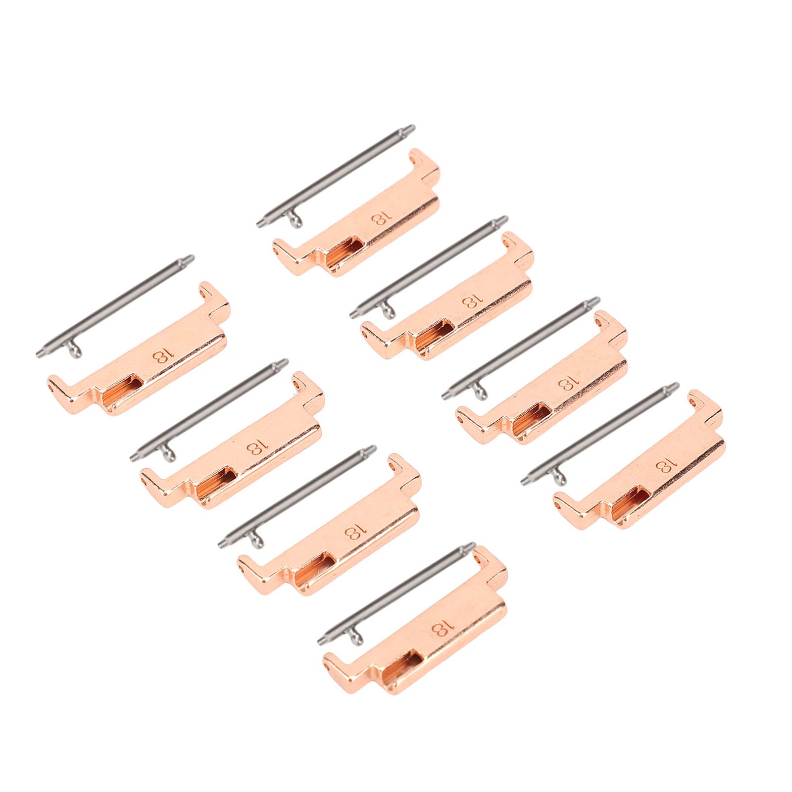 4 Pairs Band Adapters And Lugs Metal Connection Adapter For 18-22mm Watch Strap