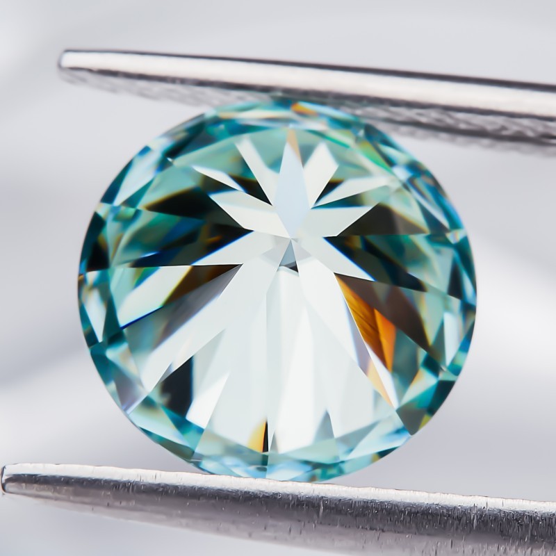 GRA Certified White D Color Loose Moissanite VVS1 Round Cut for Jewelry Making