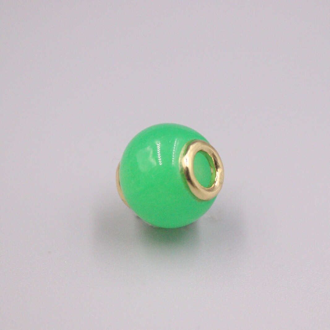 GP Heating Jade Pendant For Women Female Small Round Bead 路路通 Pendant