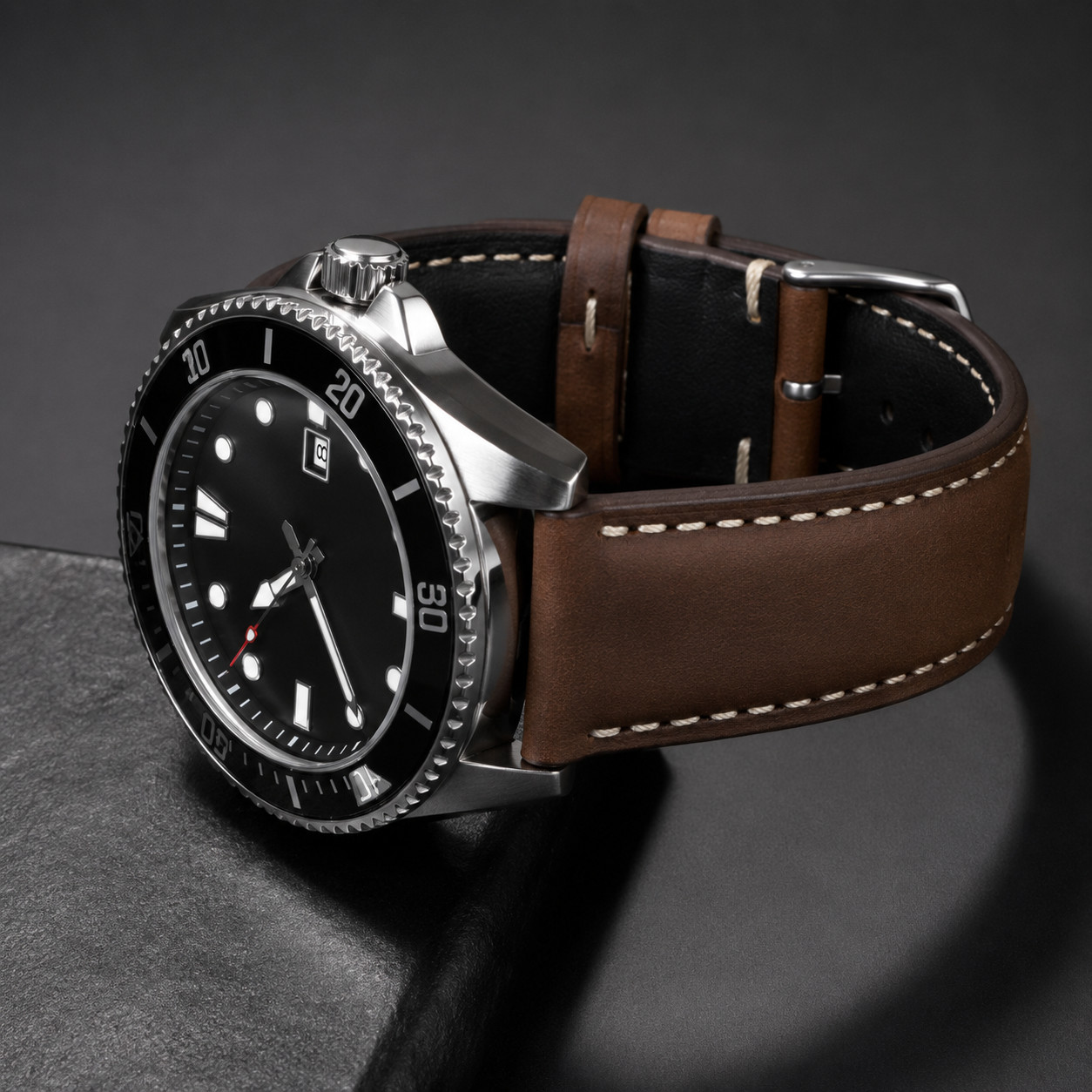 Genuine Calfskin Watch Band 18mm 20mm 22mm Quick Release Leather Strap