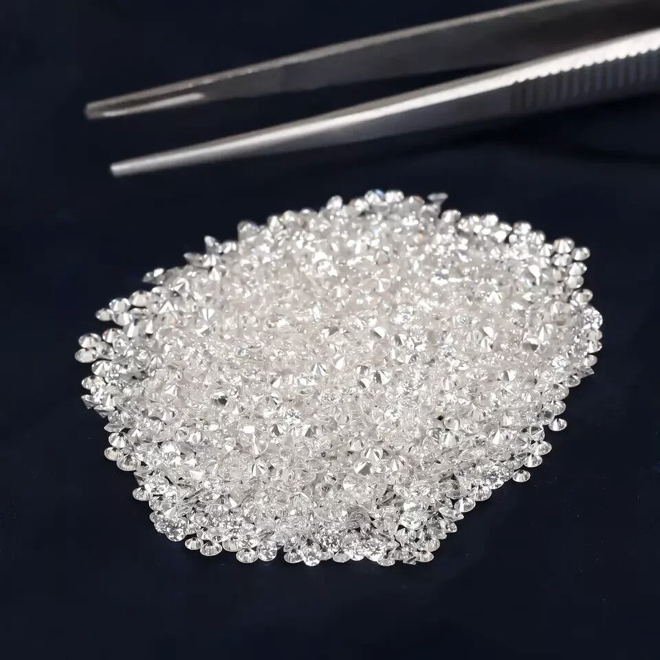 90 Pcs Loose CVD Lab Grown Diamond 2.00 MM Round D Color, IF CLARITY Certified