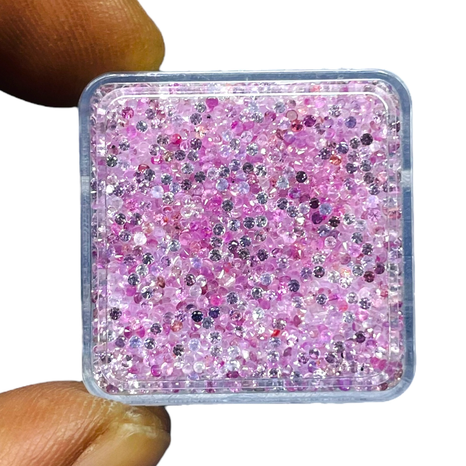 500 Pcs Natural Pink Sapphire 1mm Round Cut Loose Gemstones Wholesale Lot
