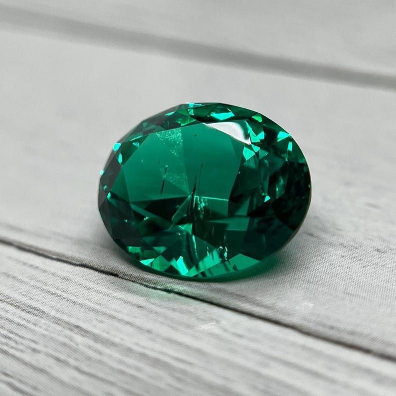 10Ct Natural Colombian Green Emerald Oval Cut Gemstone Loose emerald Jewelry Gem