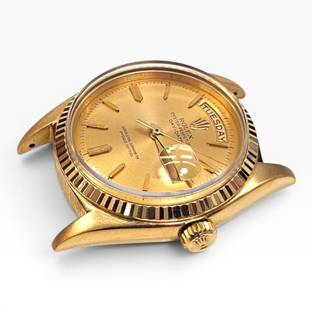 Rolex Day-Date President 36mm 18K Yellow Gold Tropical Dial Watch 1803 Year 1963