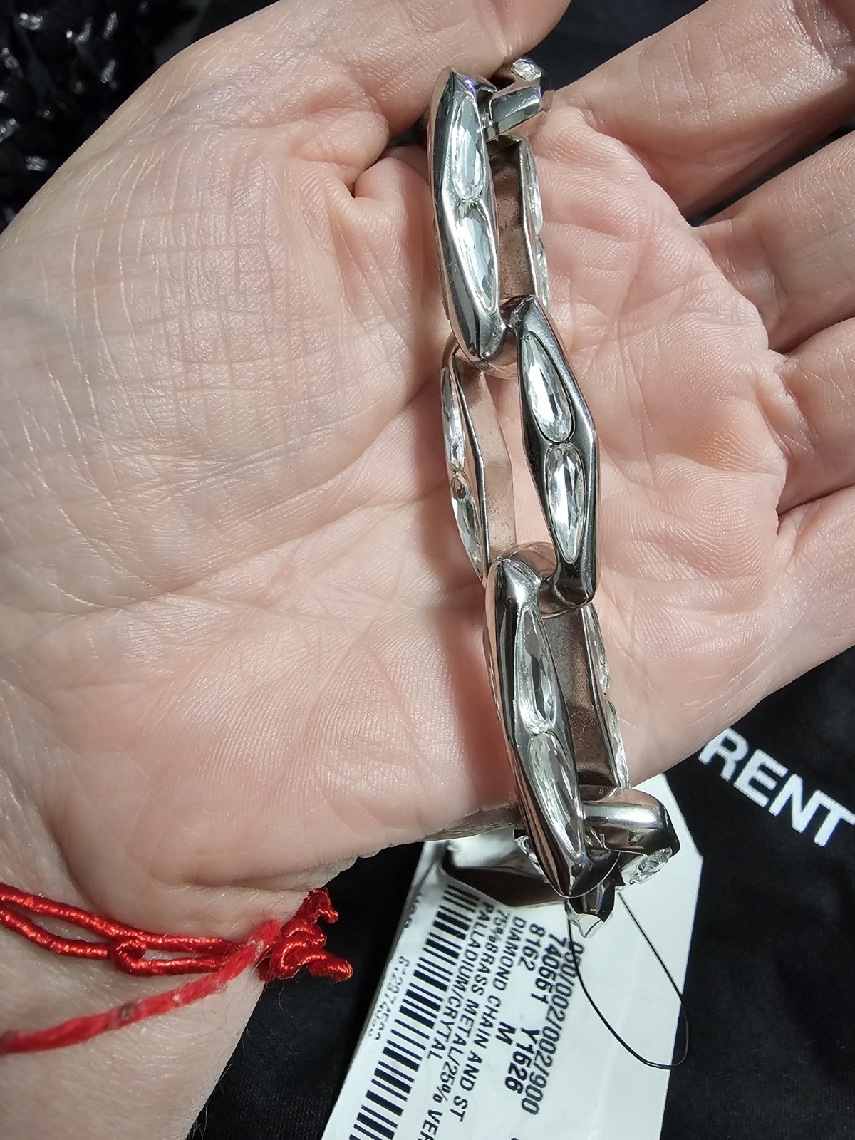NEW YSL Saint Laurent Diamond Chain & ST Bracelet Authentic