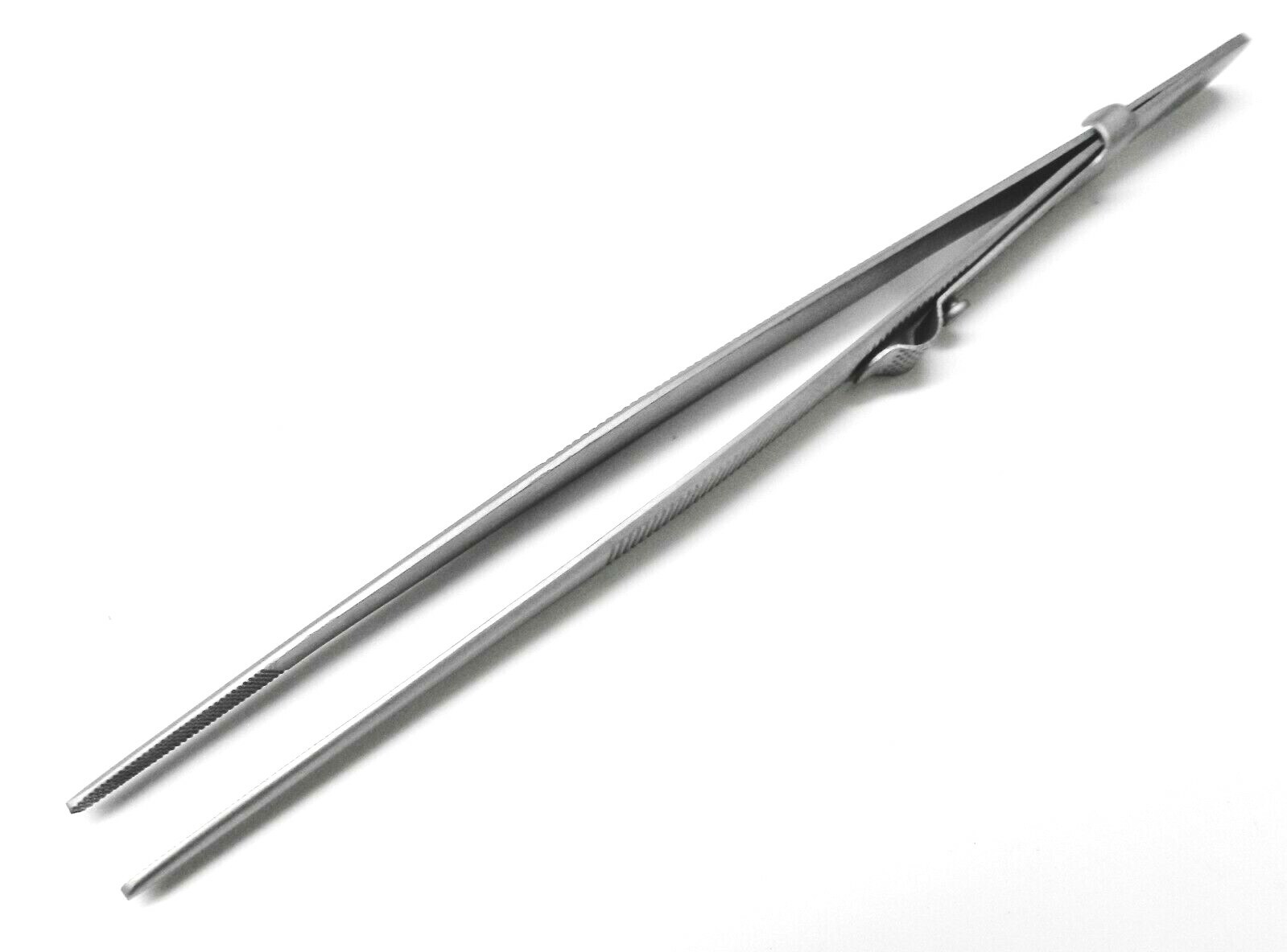 Diamond Tweezers Large Blunt Tip XXL Slide Locking for Colored Gemstones Beads