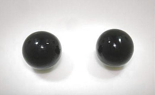 6MM-12MM PACIFIC ROUND BEAD BLACK CORAL 925 STERLING SILVER POST STUD EARRINGS