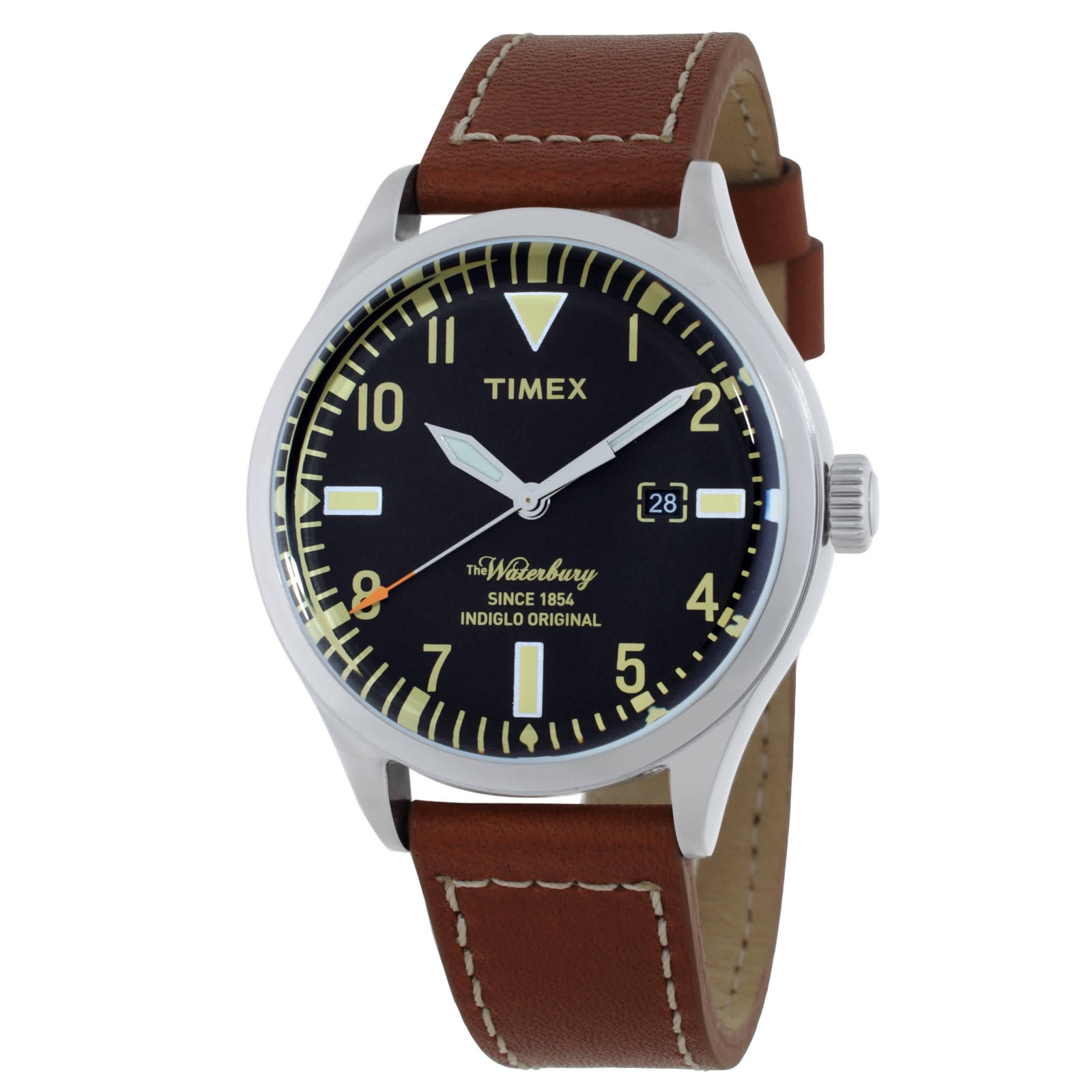 Timex Waterbury Heritage Traditional Quartz Black Dial Unisex Watch TW2P84000