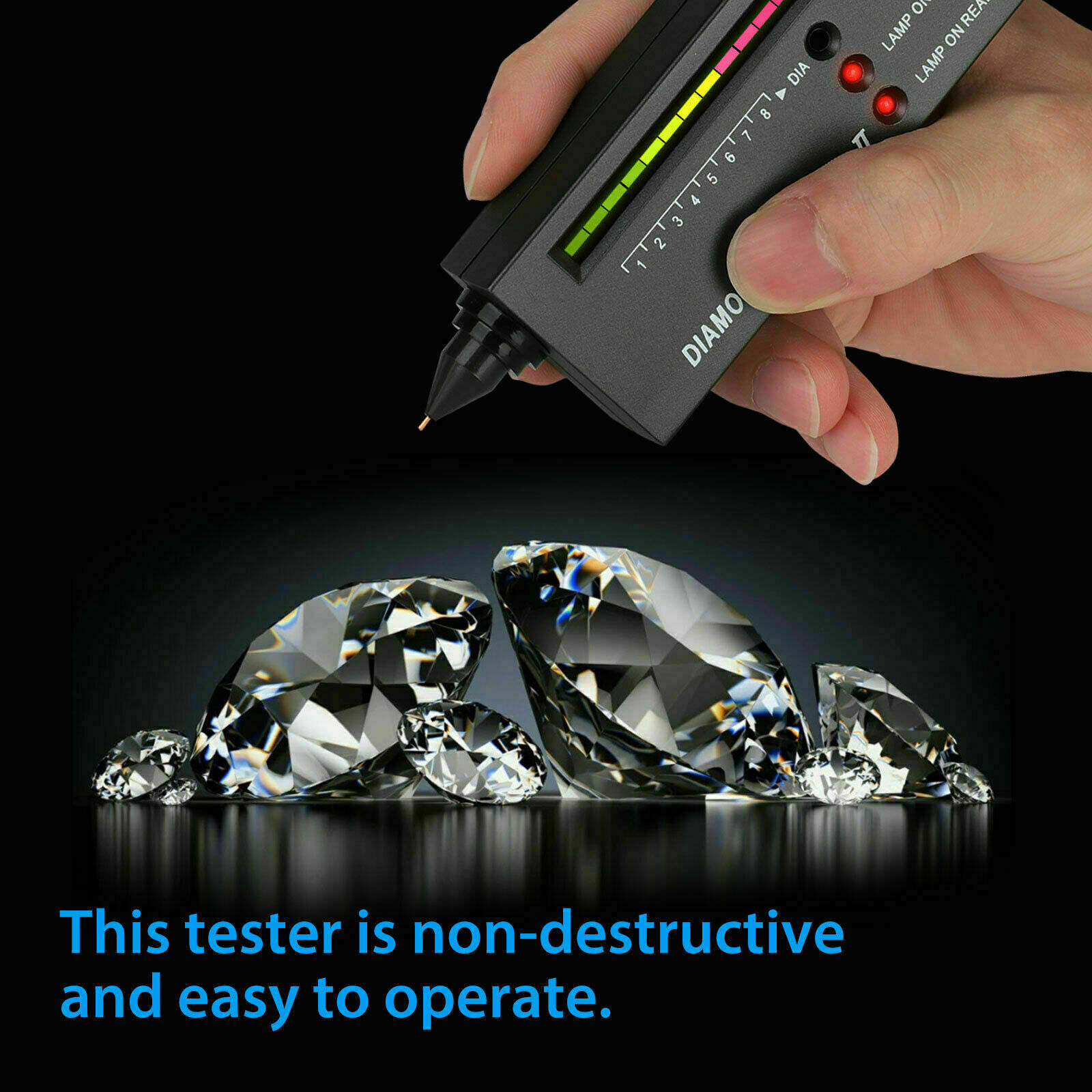 Diamond Jeweler Tool Kit Portable Gemstone Tester Selector Testing Gold Pen