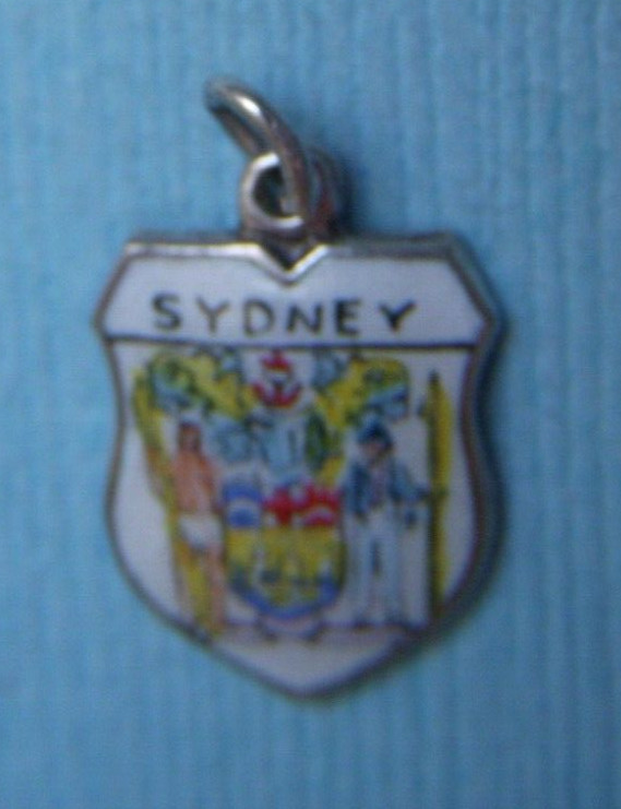 Vintage Sydney Australia shield charm