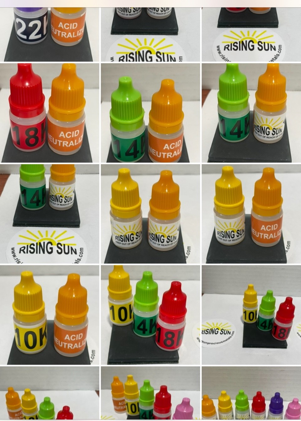 Gold Testing Kit 10K 14K 18K 22K , Silver Test , Acid Neutralizer or stone