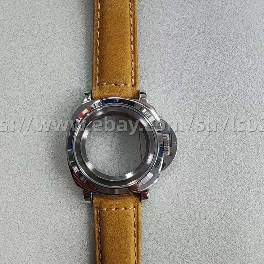 For NH35/36/4R/7S Movement Stainless Steel 40mm Watch Case + Strap Mineral Glass