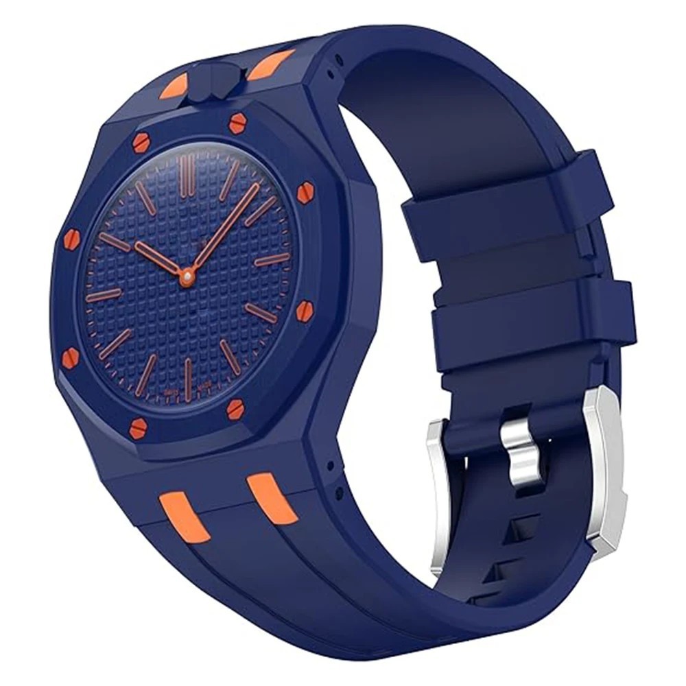 Strap For Swatch x AP Royal POP Silicone Watch Case, Changer To Wristwatch