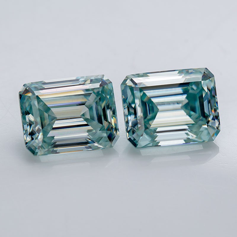0.5-10CT Multi-color Emerald Cut Moissanite Loose Stone Gemstone for DIY Jewelry