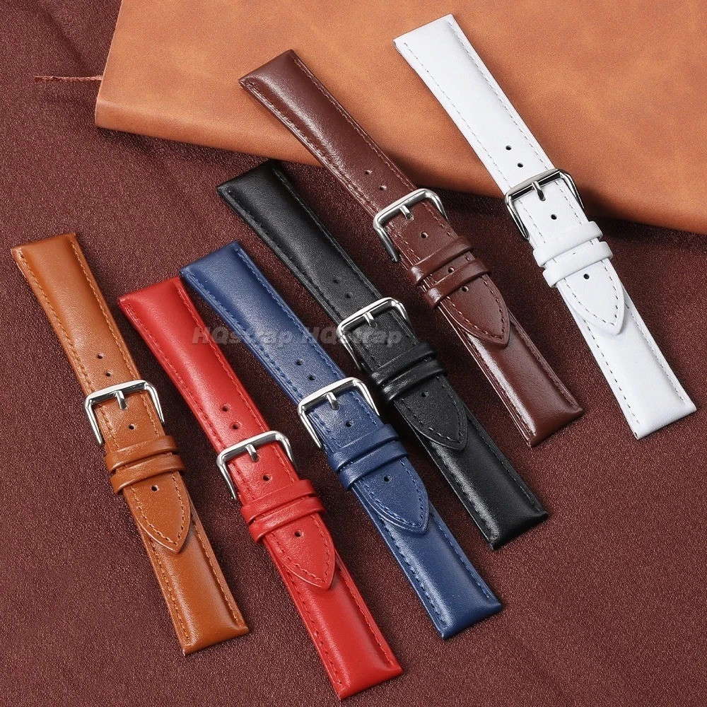 Leather Watch Strap 12mm to 24mm Genuine Replacement Soft Bracelet Watch Band