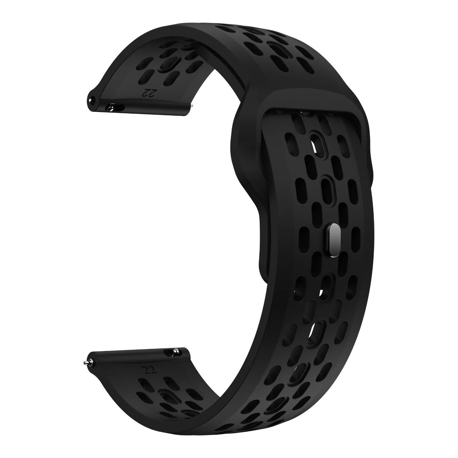 Silicone Sport Watch Strap 18/20/22mm Breathable Wrist Band for Watches