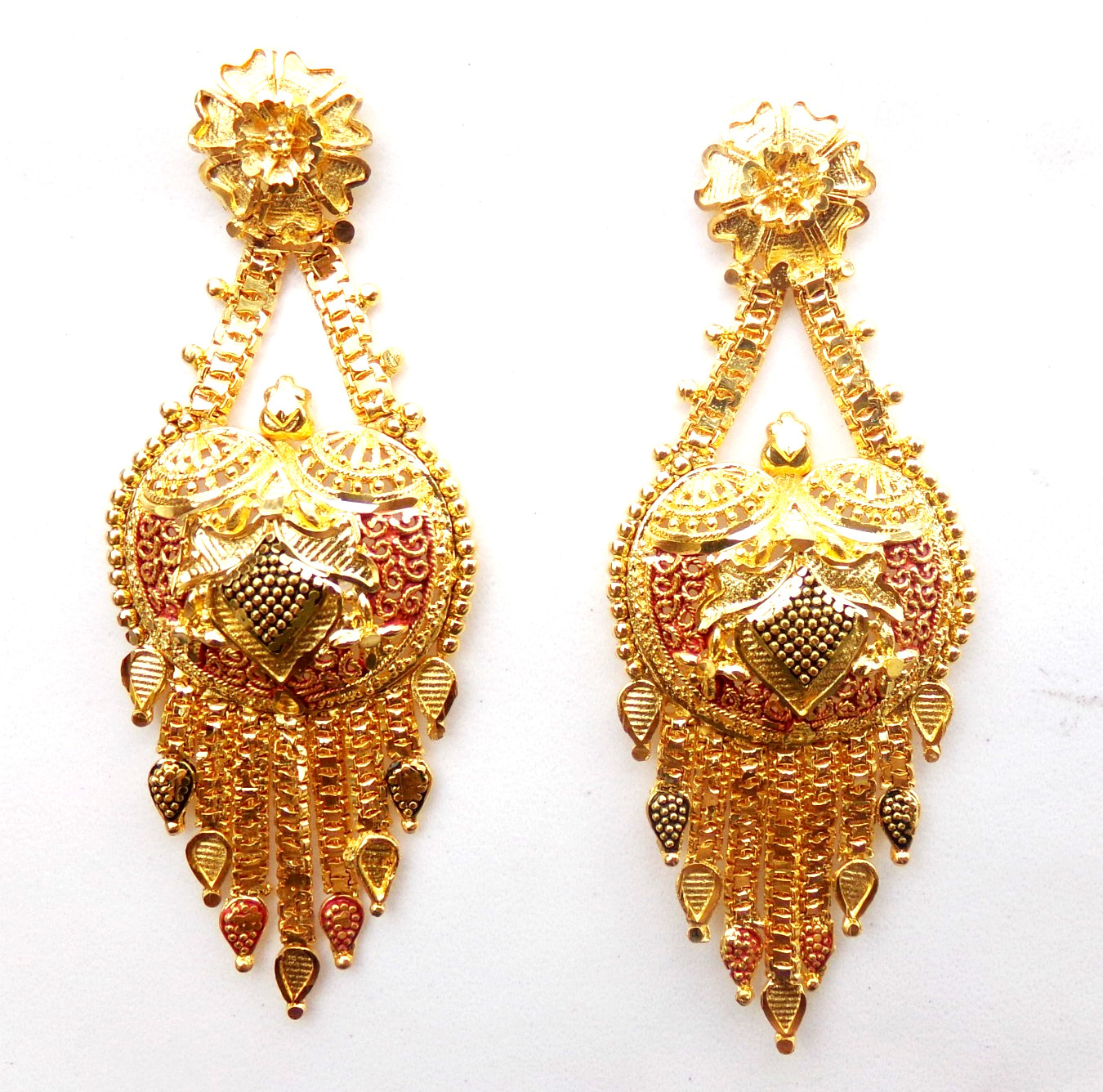 Bollywood south India gold plated Earrings For Girls and Women 22k traditional