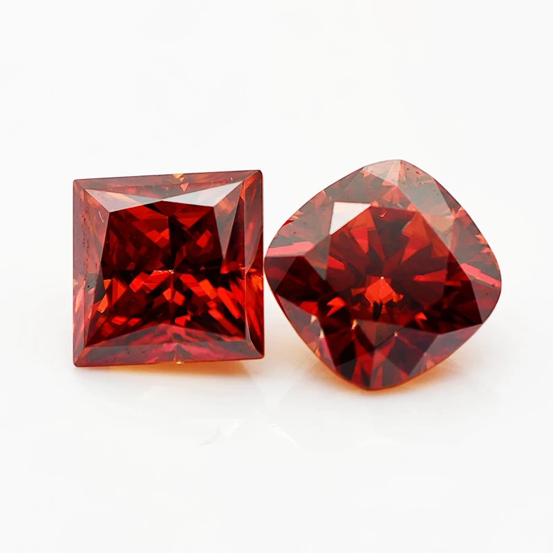 Garnet Color Multi-shape 0.5-3ct Moissanite Stones GRA VVS1 for Jewelry Making