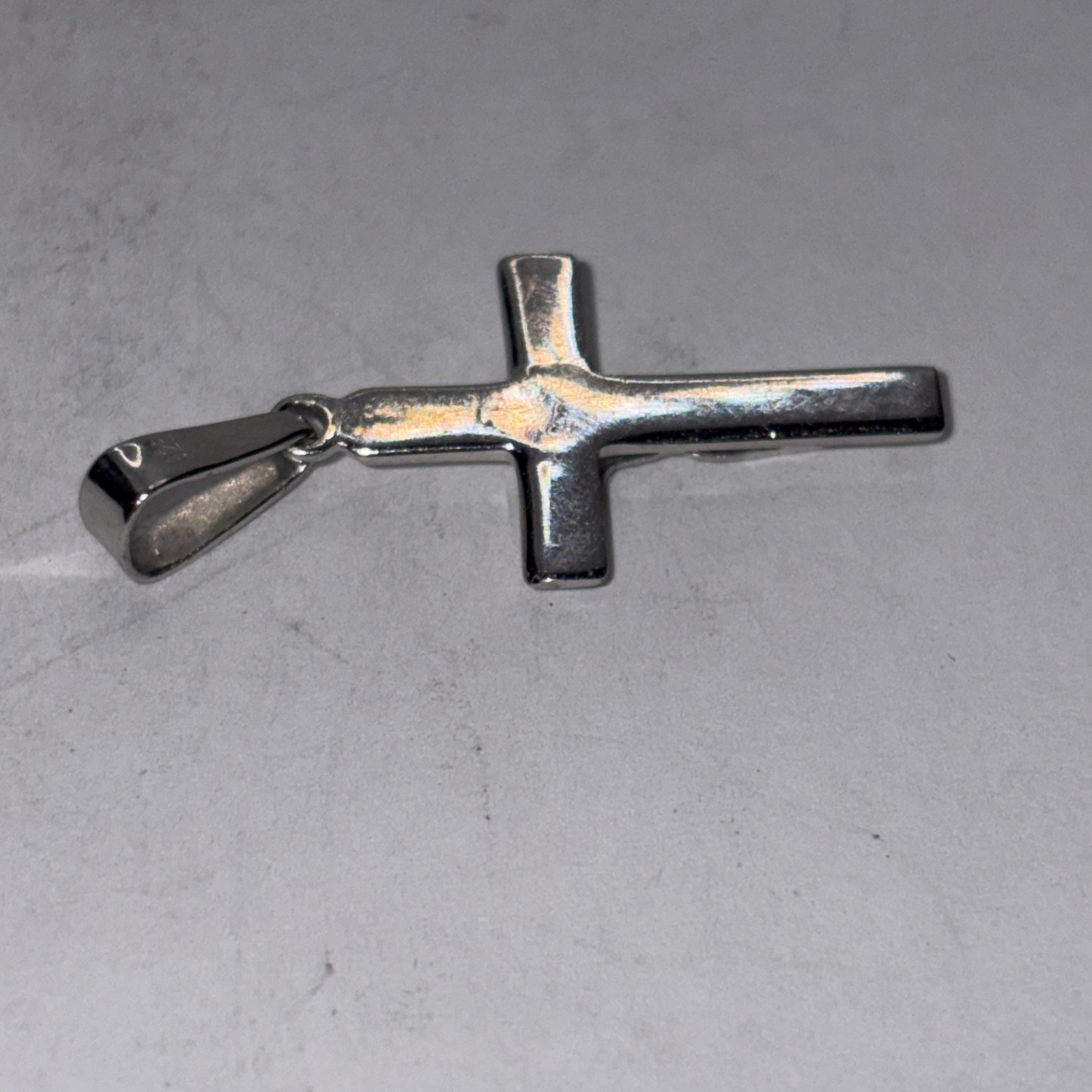 Real Solid 925 Sterling Silver Mens Cross Jesus Piece Crucifix Pendant 925