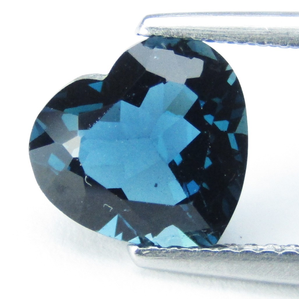 2.79Cts Genuine Natural London Blue Topaz 8.7×9.2x5mm Heart Shape Loose Gemstone