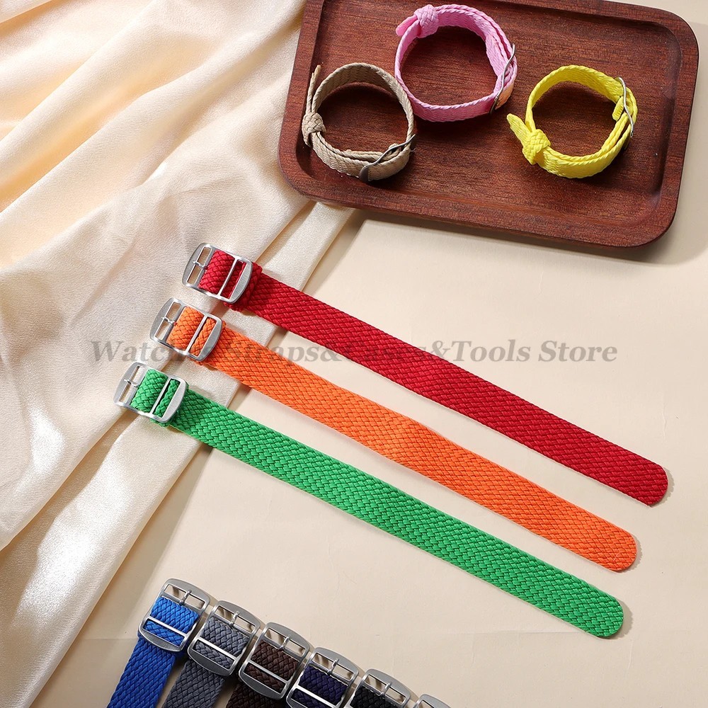 Nylon Woven Watch Band Sport Strap Bracelet 14mm 16mm 18mm 20mm 22mm