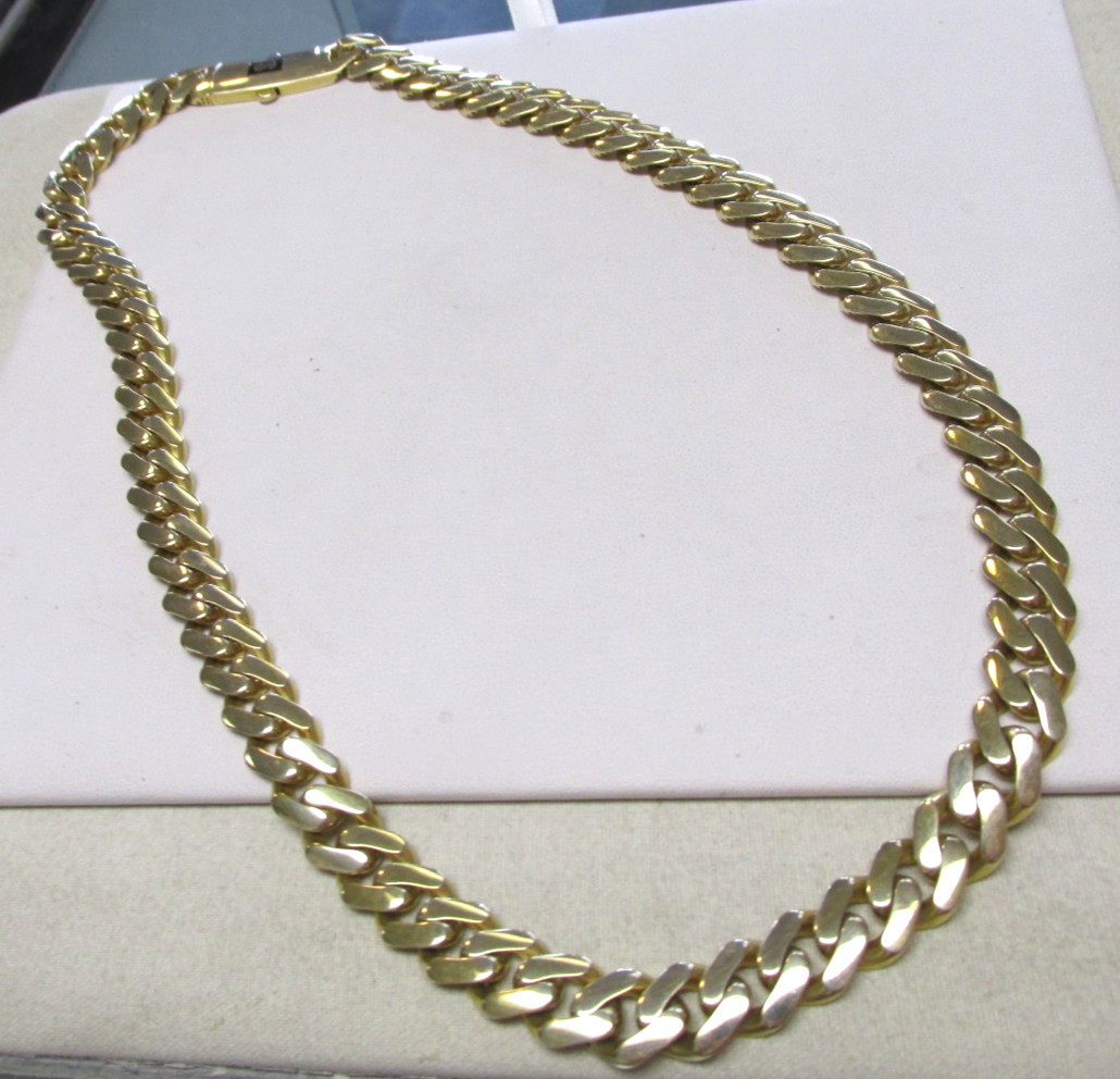 Monaco Chain Classic 10k Gold Large Cuban Link Necklace 20 inch MAKE OFFER